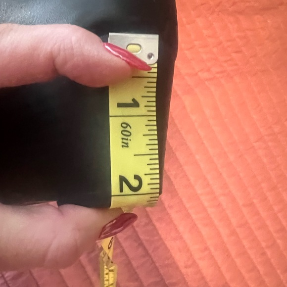 Lucky Brand Sandals Wedges Black Leather Ankle Strappy Zip up Women’s Size 8 - Picture 6 of 6